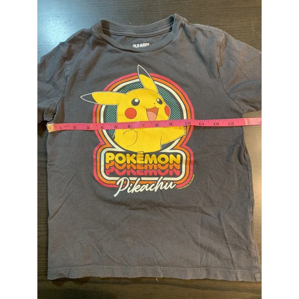 Old Navy Pokémon Pikachu T Shirt Boys Size Small 6-7 Play Clothes‎ Black READ